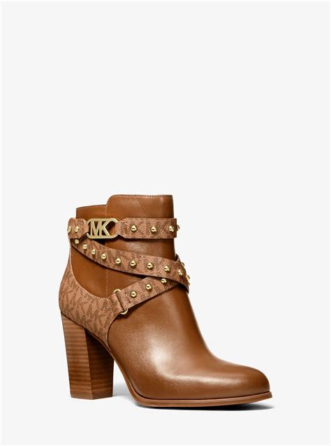 michael michael kors jamie leather boot|Michael Kors ankle boots women.